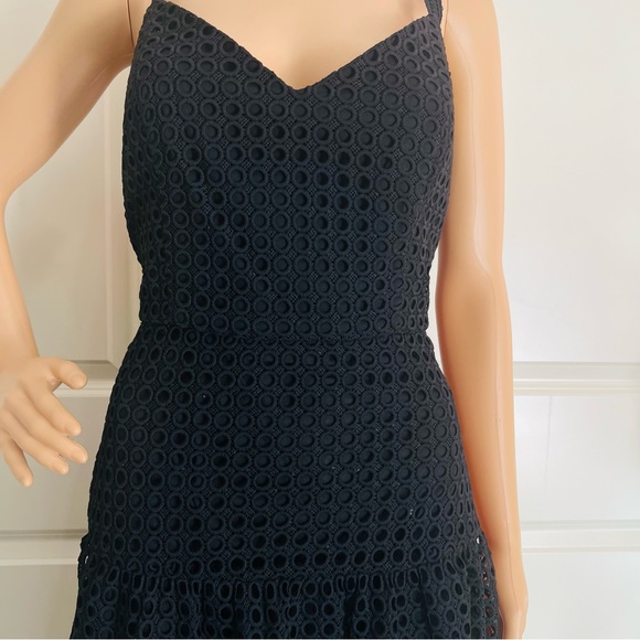 MARCHESA Lace Pattern Midi Length Dress - Picture 9 of 11